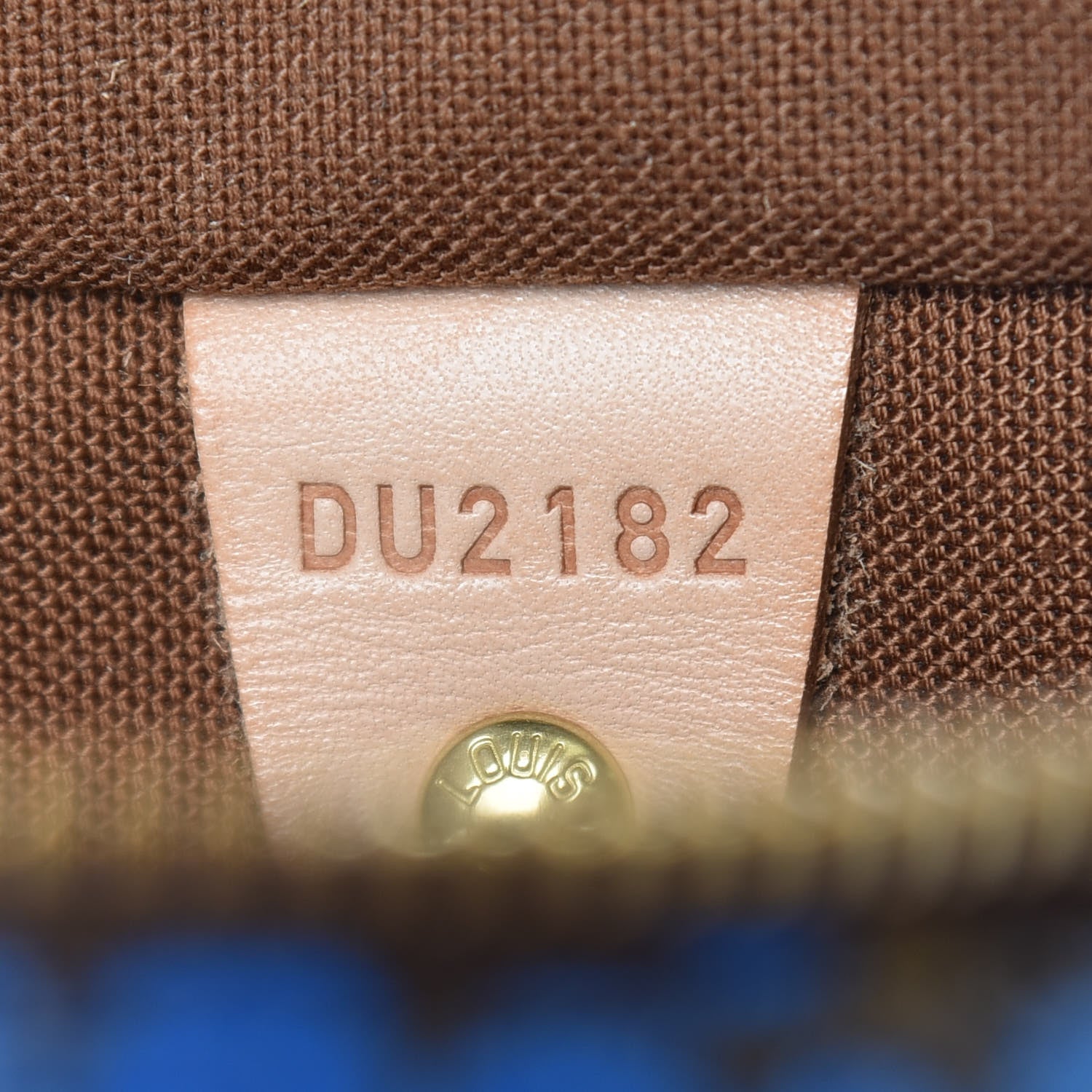 Louis Vuitton Monogram Kusama Town Speedy 30 Blue 7 of 14