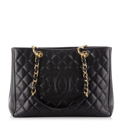 Chanel Caviar Quilted Grand Shopping Tote GST Black 1 of 8