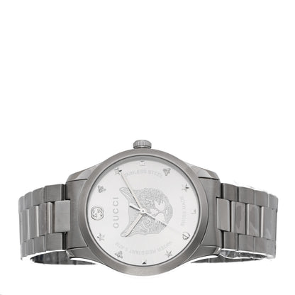 Gucci Stainless Steel 38mm G-Timeless Cat Quartz Watch 2 of 4