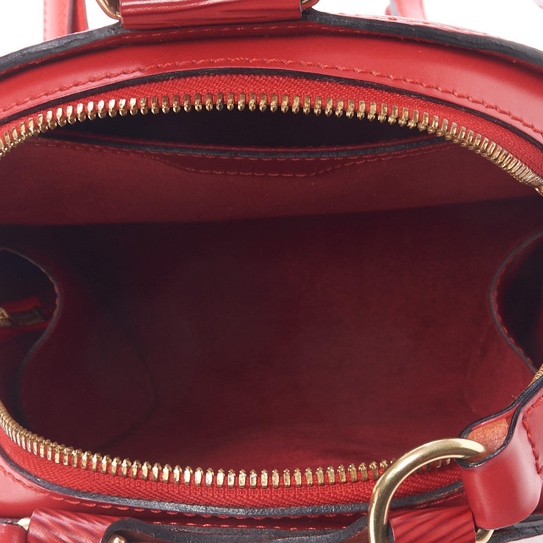 Louis Vuitton Epi Mabillon Backpack Castillan Red 7 of 8