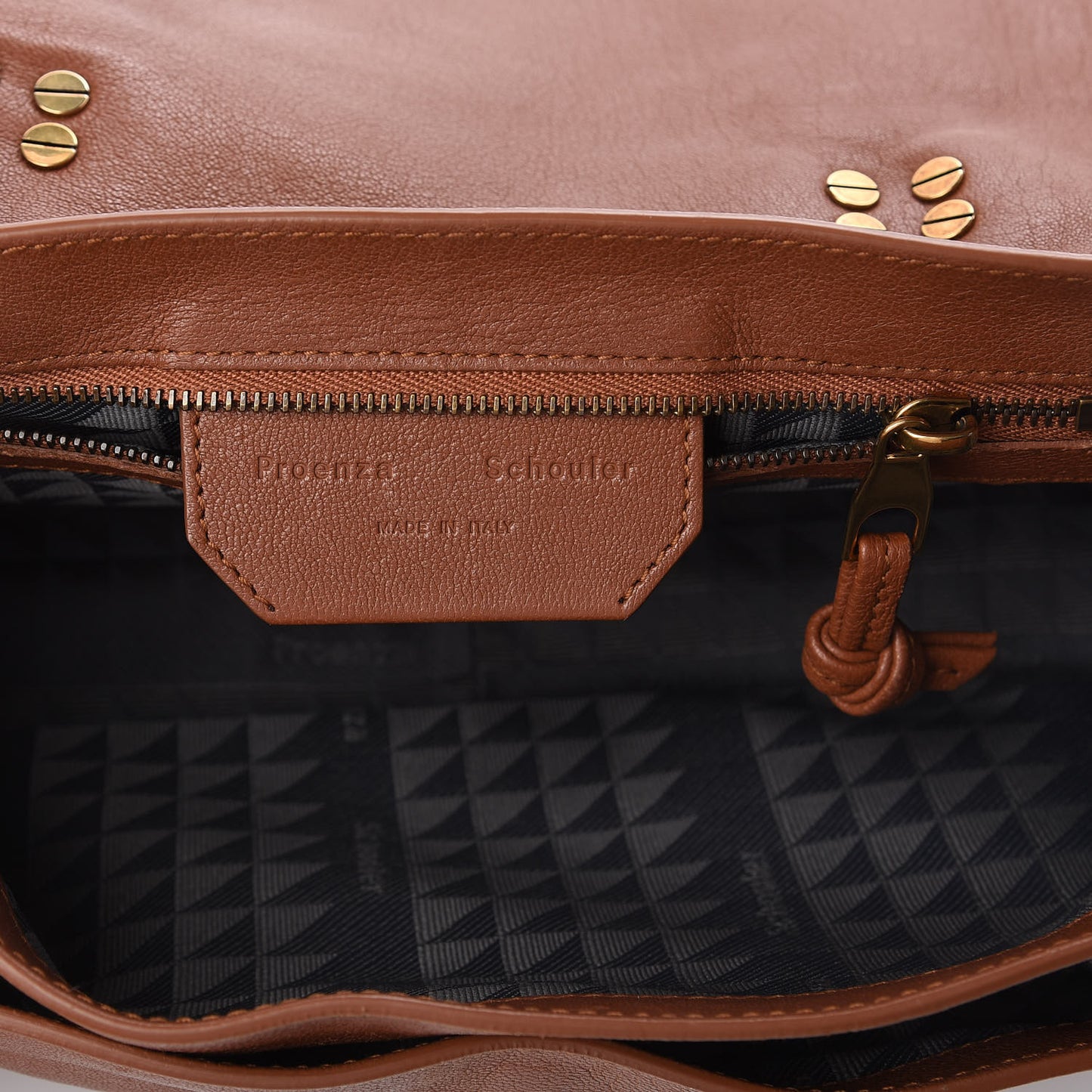 Lambskin Tiny PS1 Satchel Saddle