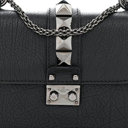 Valentino Garavani Vitello Small Glam Lock Rockstud Flap Black 7 of 9