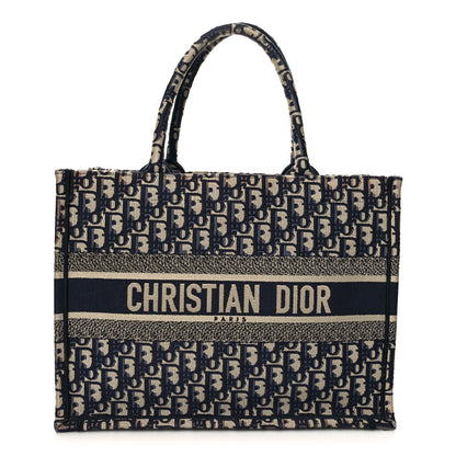 Christian Dior Oblique Medium Book Tote Blue Multicolor 1 of 12