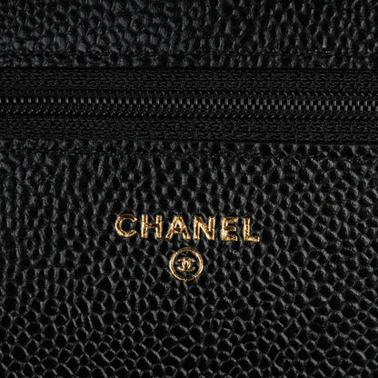 Chanel Caviar Quilted Wallet On Chain WOC Black 6 of 9