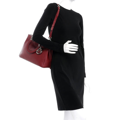 Christian Dior Bullcalf Medium Diorissimo Burgundy 2 of 17