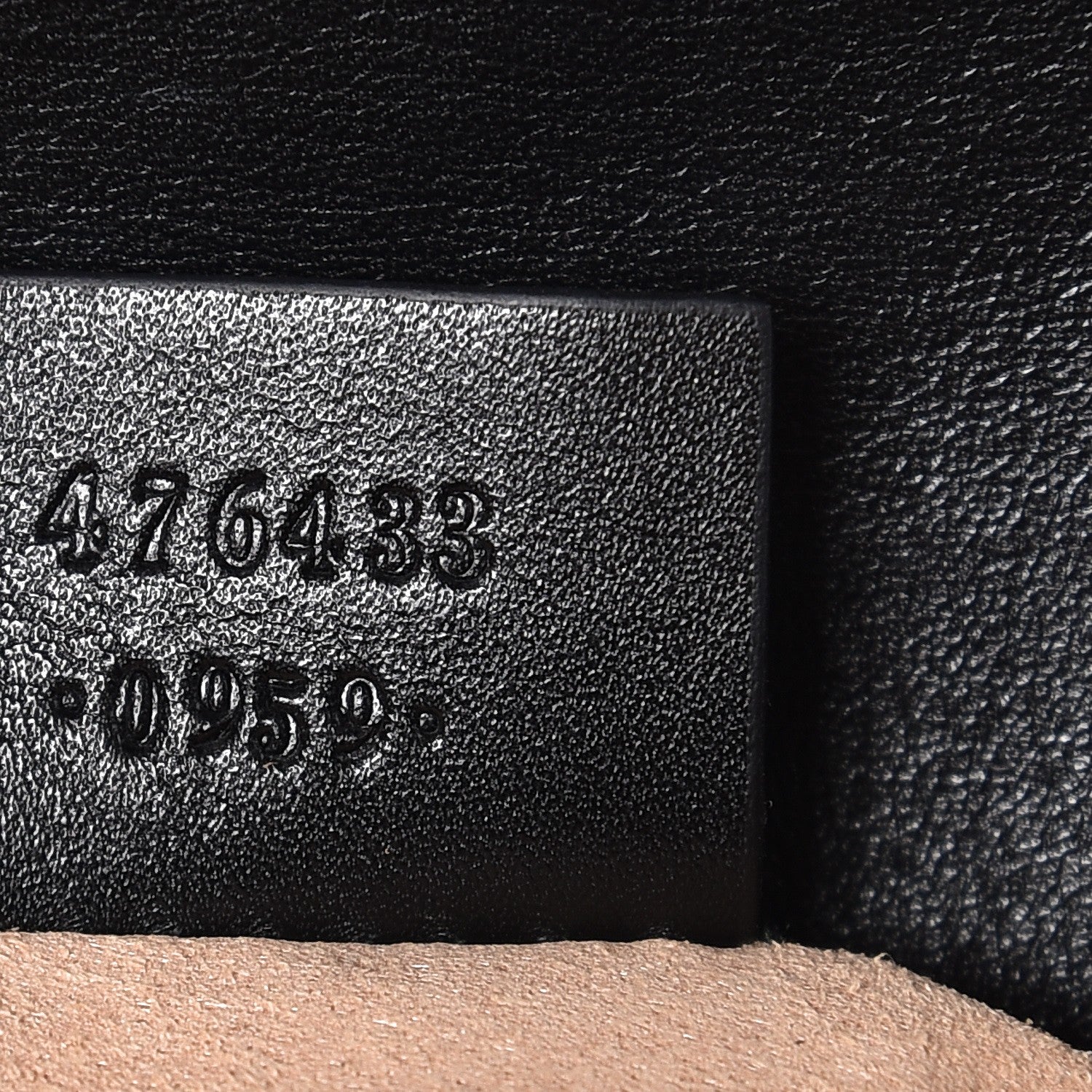Gucci Calfskin Matelasse Super Mini GG Marmont Shoulder Bag Black 7 of 8