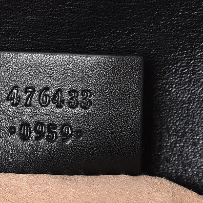 Gucci Calfskin Matelasse Super Mini GG Marmont Shoulder Bag Black 7 of 8