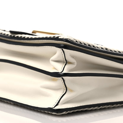 Prada City Calf Raffia Saffiano Cahier Bag Naturale White 7 of 7