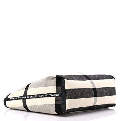 Burberry Coated Canvas Medium Reversible Doodle Tote White Black 10 of 12