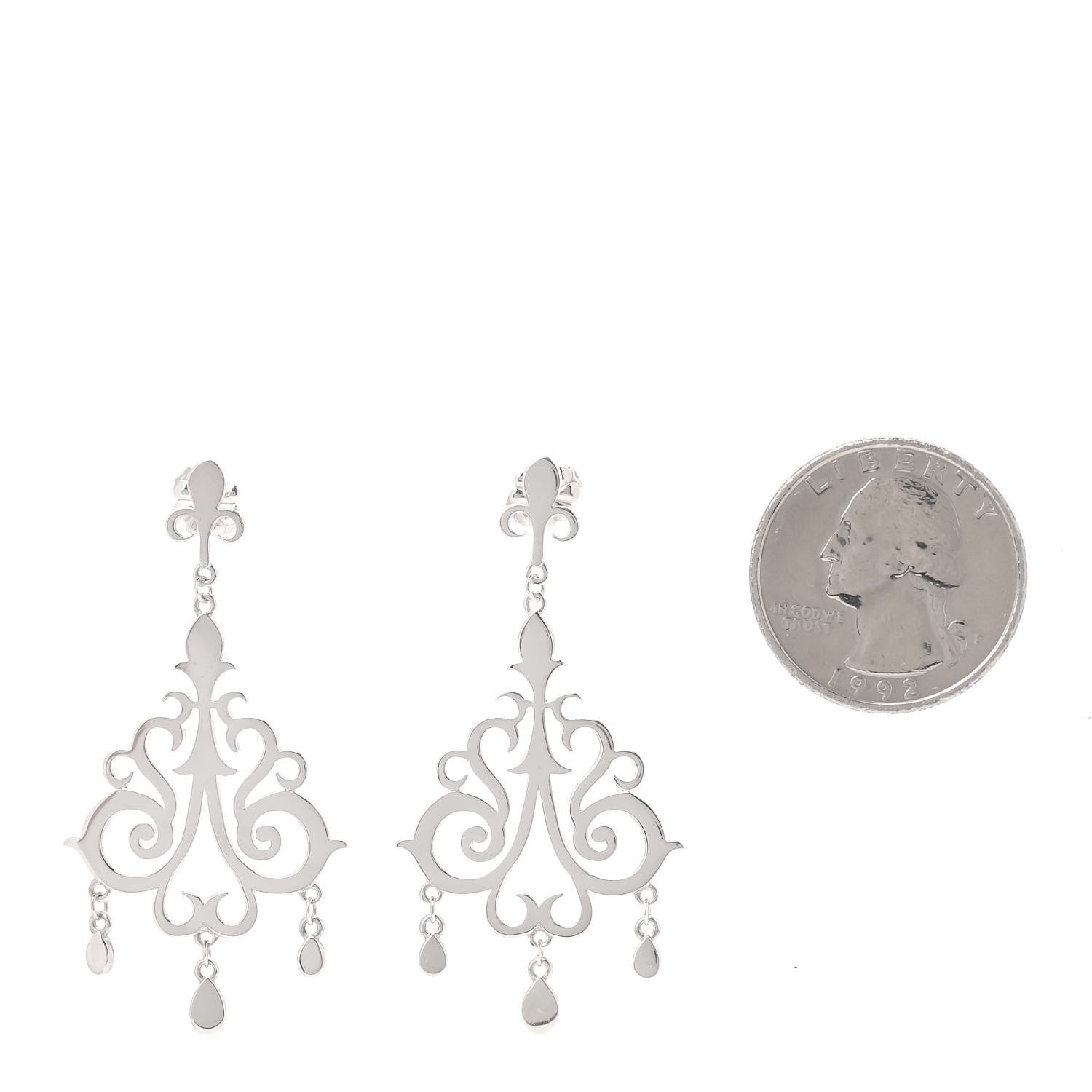 Tiffany Sterling Silver Enchant Chandelier Earrings 2 of 6