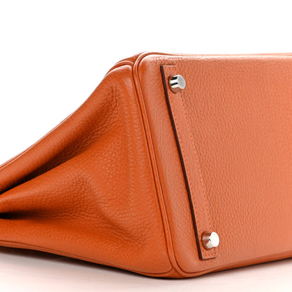 Hermes Taurillon Clemence Birkin 30 Potiron 9 of 12
