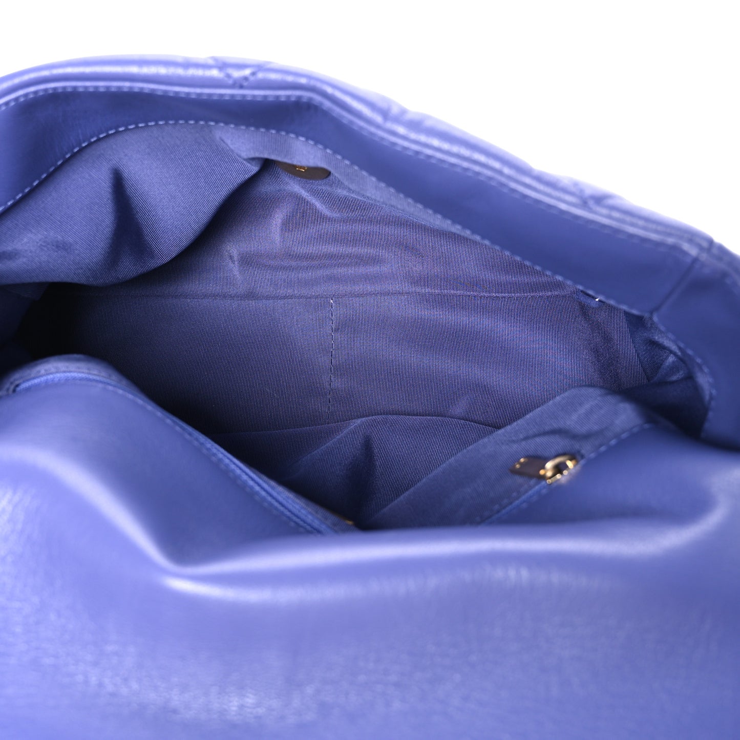 Lambskin Quilted Large Chanel 19 Flap Purple