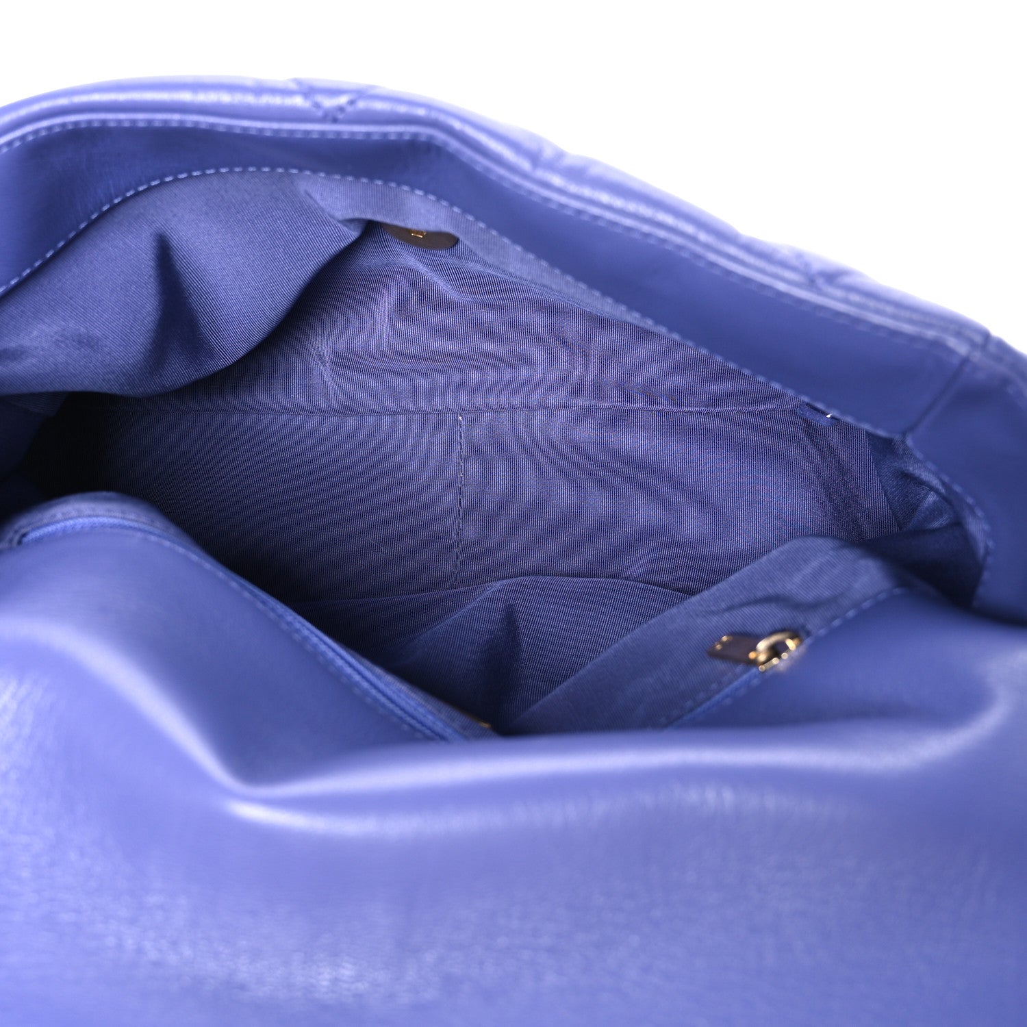 Chanel Lambskin Quilted Large Chanel 19 Flap Purple 5 of 10