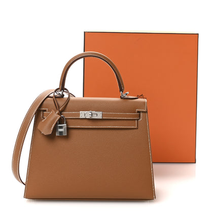 Hermes Epsom Kelly Sellier 25 Gold 11 of 11