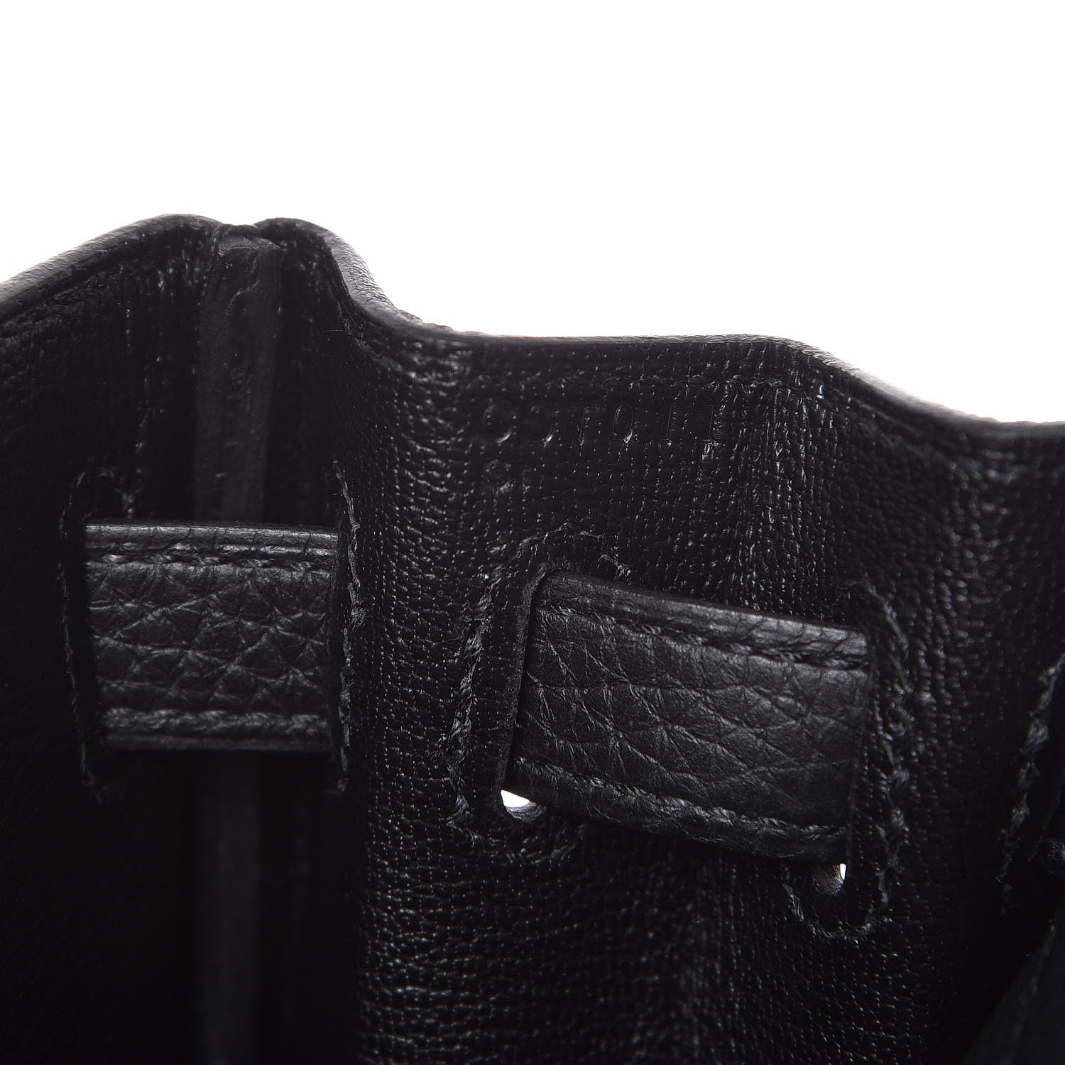 Hermes Taurillon Clemence Kelly Ado Backpack Black 7 of 8