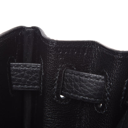 Hermes Taurillon Clemence Kelly Ado Backpack Black 7 of 8