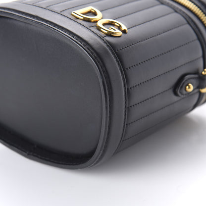 Dolce & Gabbana Nappa Quilted DG Girls Top Handle Bucket Bag Black 7 of 9