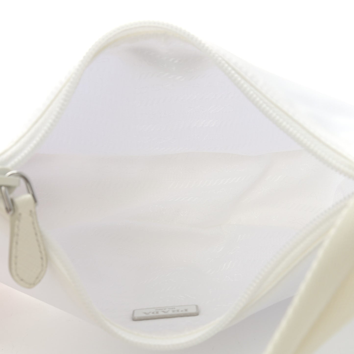 Tessuto Nylon Mini Re-Edition 2000 Bag White