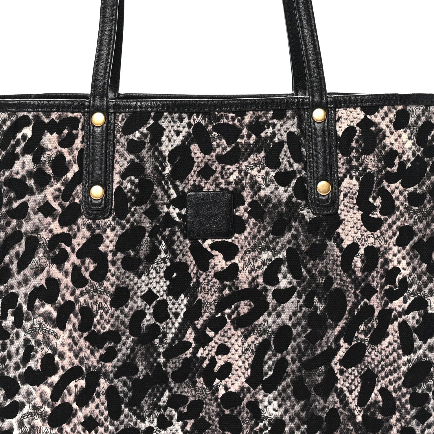 MCM Medium Project Reversible Shopper Tote Black 13 of 15