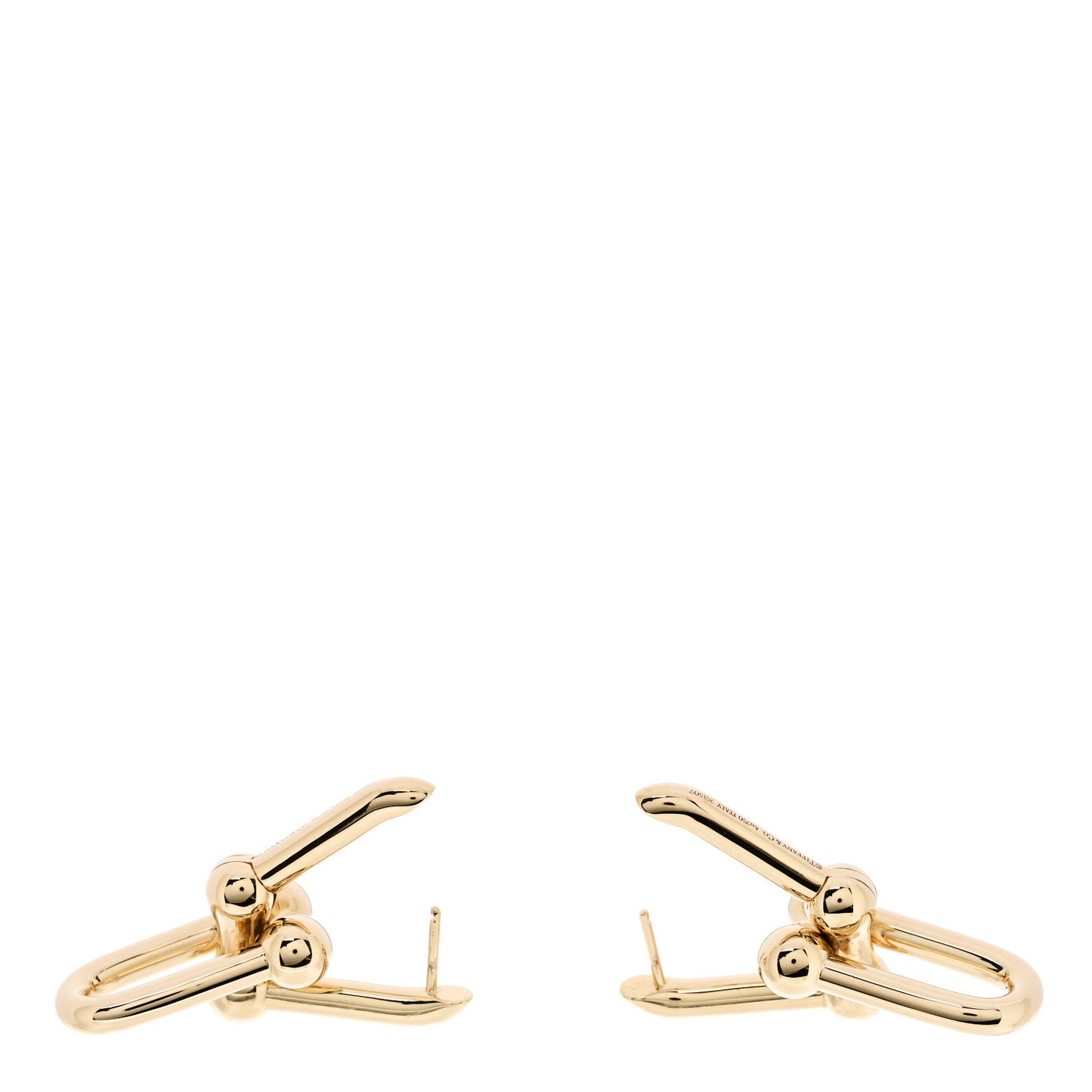 18K Yellow Gold Large HardWear Link Earrings