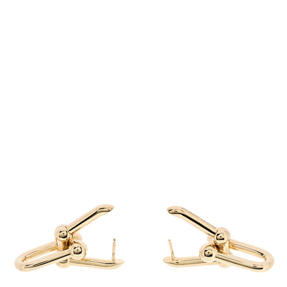 Tiffany 18K Yellow Gold Large HardWear Link Earrings 4 of 5