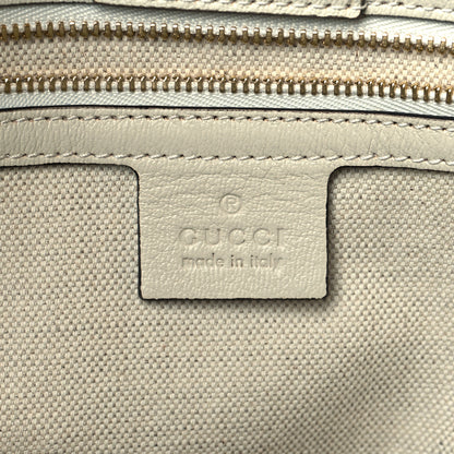 Gucci Monogram New Sakai Calfskin Lux Horsebit 1955 Tote Beige Ebony Mystic White 6 of 11