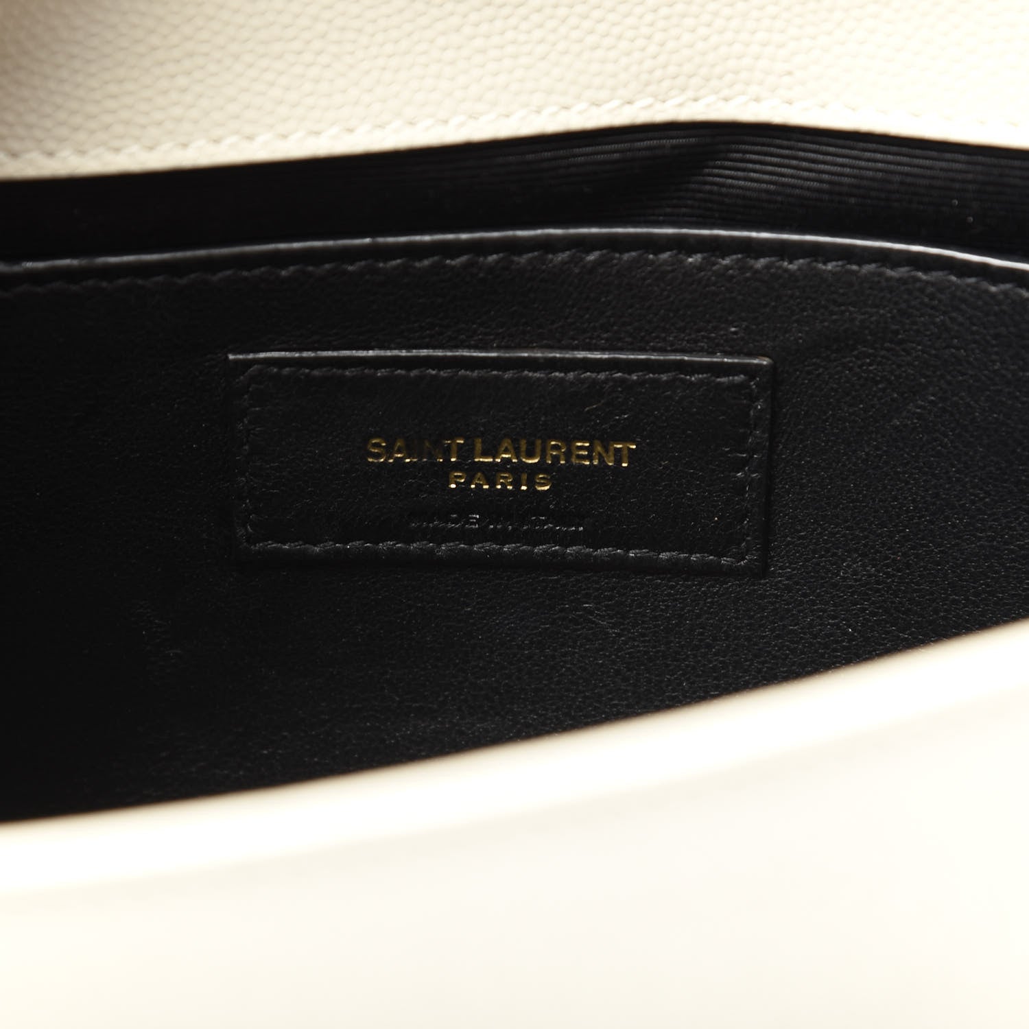 Saint Laurent Grain De Poudre Small Classic Monogram Kate Tassel Satchel Crema Soft 6 of 11