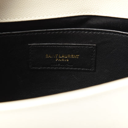 Saint Laurent Grain De Poudre Small Classic Monogram Kate Tassel Satchel Crema Soft 6 of 11