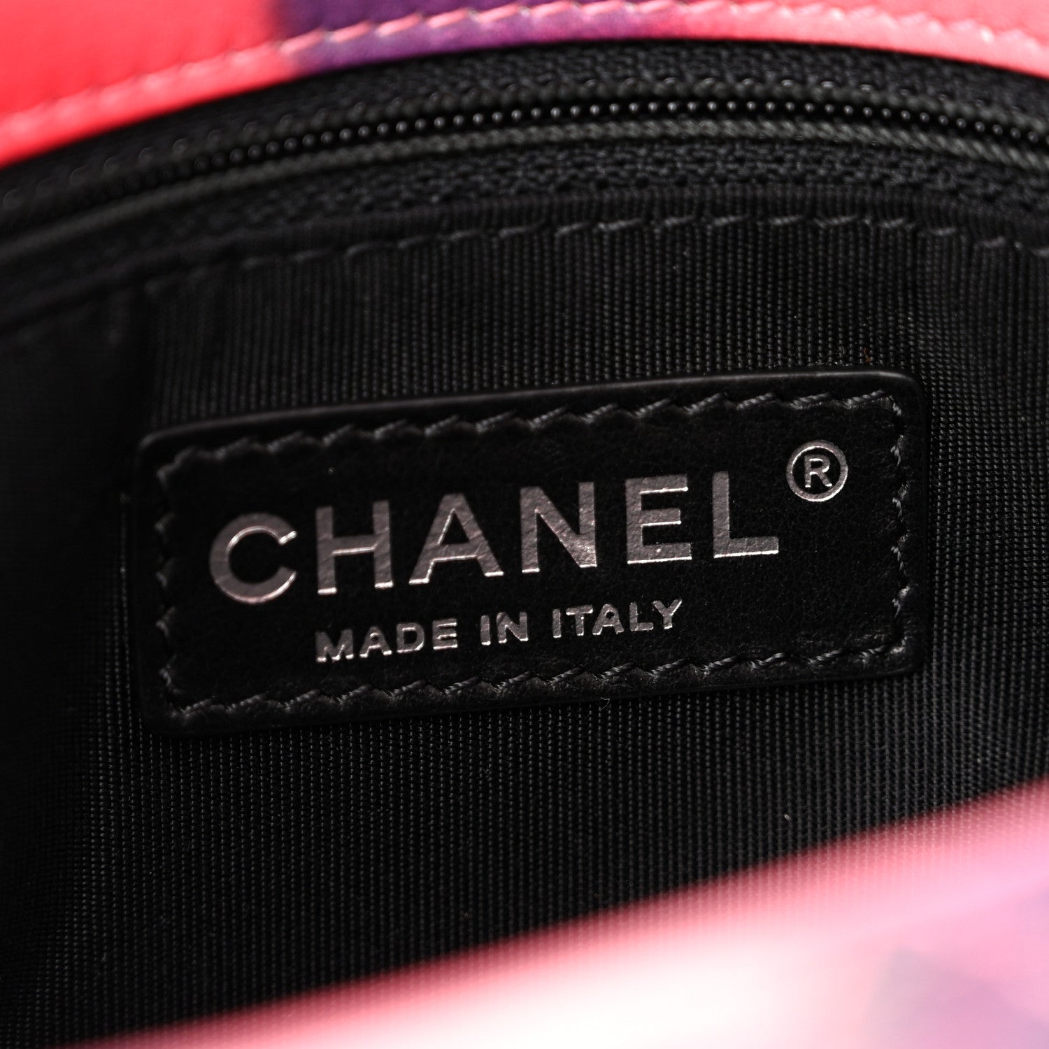 Chanel Printed Lambskin Quilted Small Flower Power Flap Ecru Orange Red Purple 6 of 11