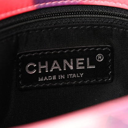 Chanel Printed Lambskin Quilted Small Flower Power Flap Ecru Orange Red Purple 6 of 11