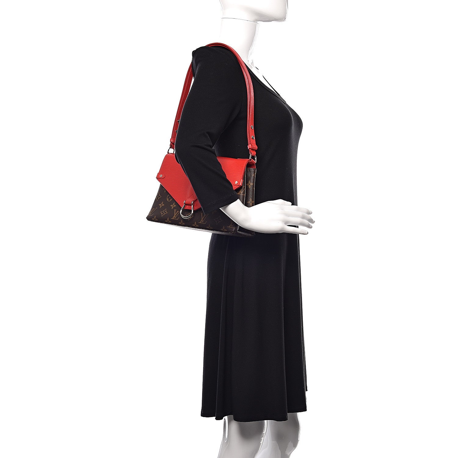 Louis Vuitton Monogram Epi Saint Michel Coquelicot 2 of 11