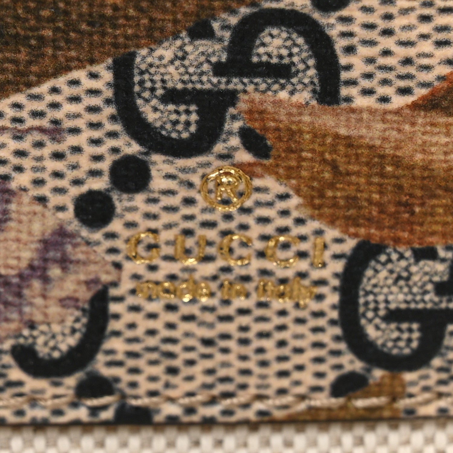 Gucci GG Supreme Monogram Water Flora Web Mini Ophidia Shoulder Bag Beige White Multicolor 6 of 10