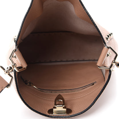 Valentino Garavani Pebbled Calfskin Small Rockstud Flip-Lock Messenger Bag Skin Sorbet 5 of 10