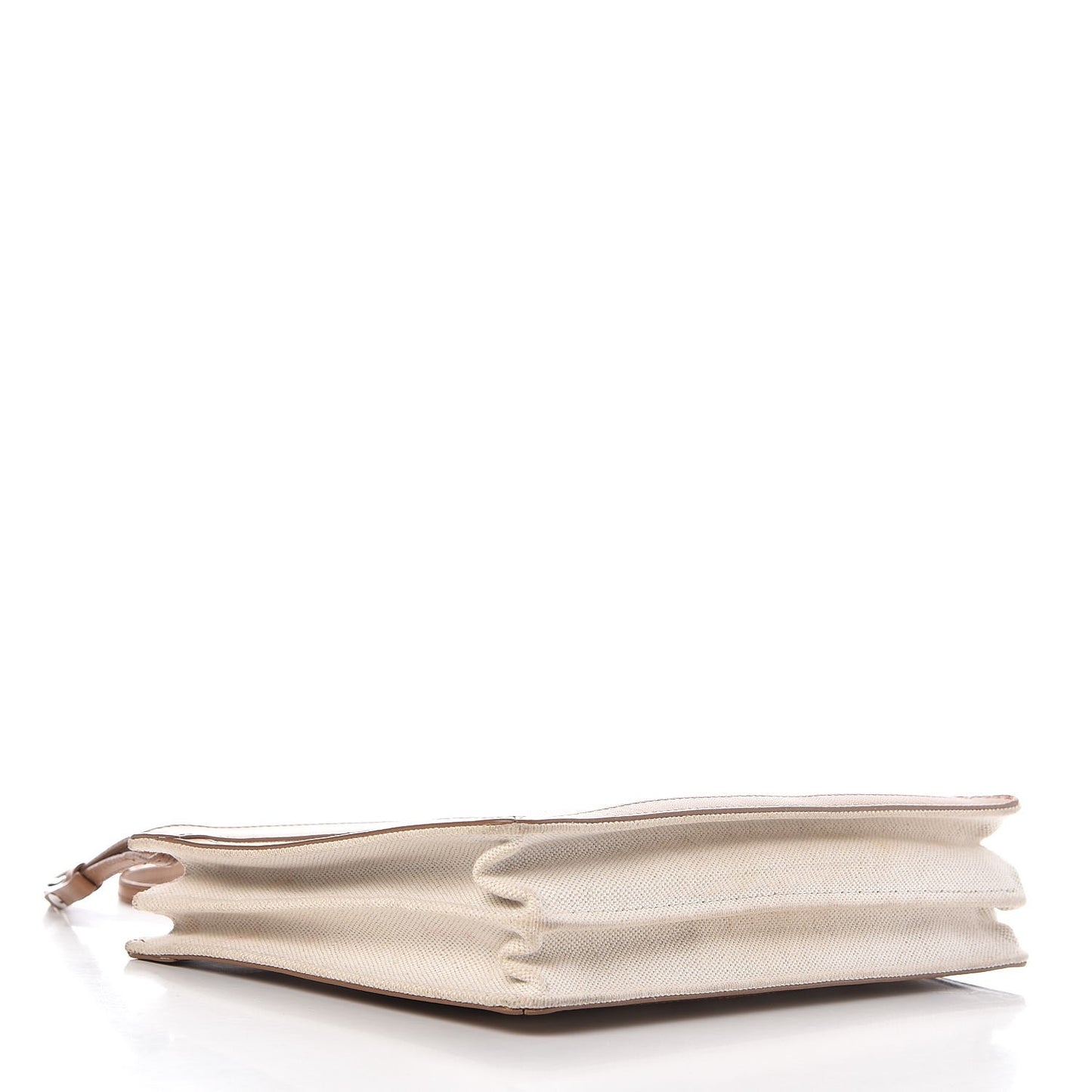 Cotton Canvas Pochette Crossbody Bag Tan