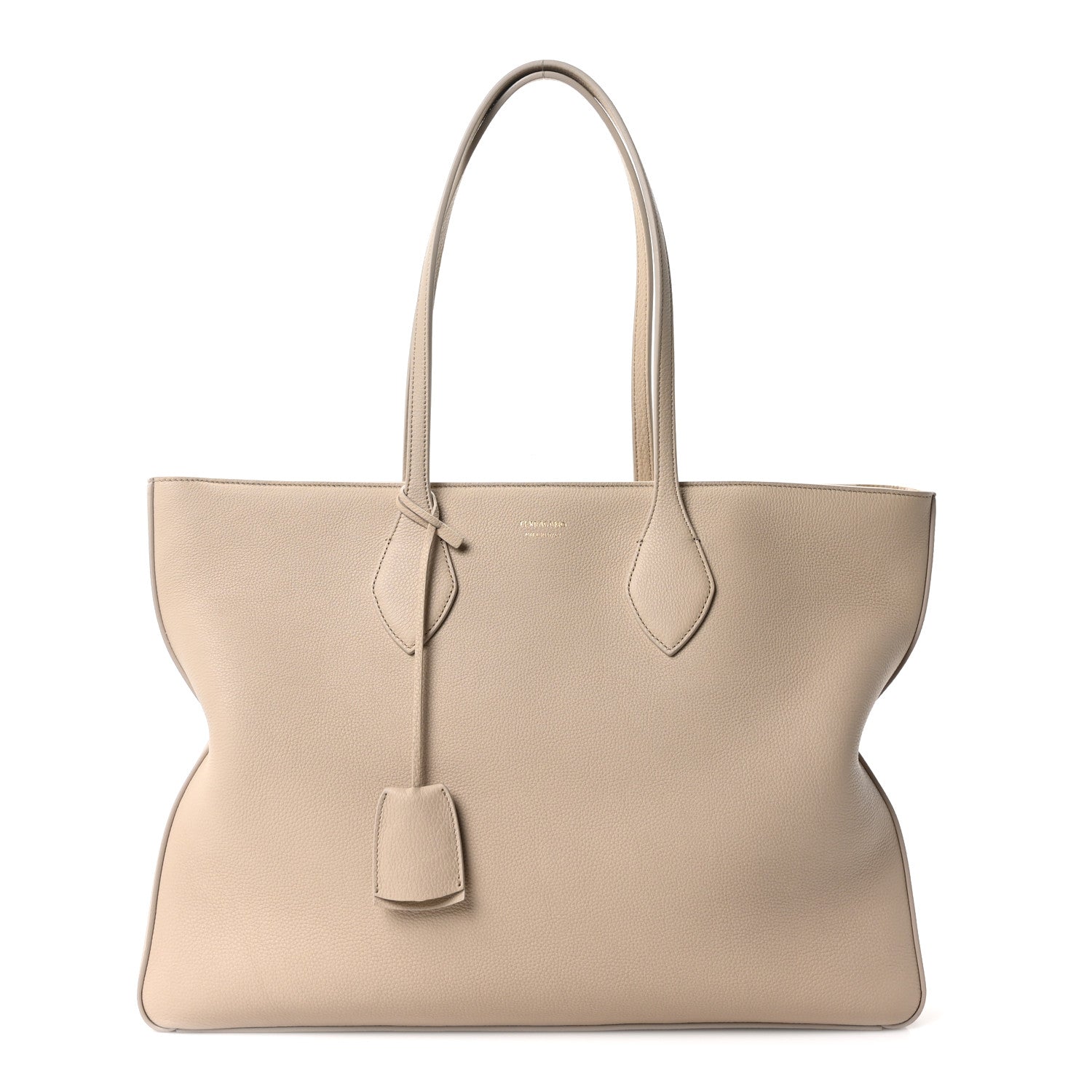 Salvatore Ferragamo Calfskin Large Star Tote Stone 1 of 10