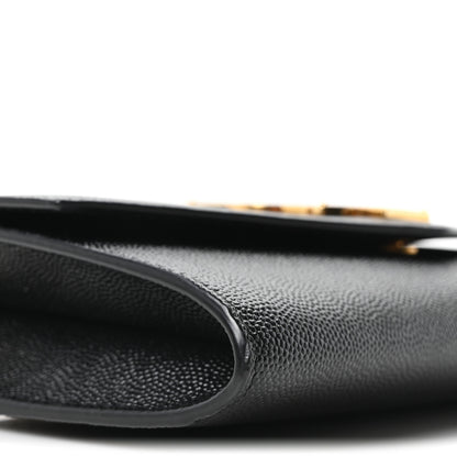 Saint Laurent Grain De Poudre Uptown Chain Wallet Black 10 of 11