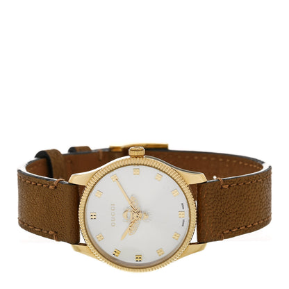 Gucci Stainless Steel Calfskin 29mm G-Timeless Bee Quartz Watch 2 of 5
