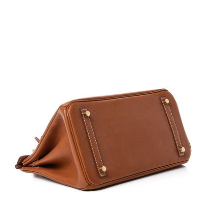 Hermes Natural Barenia Faubourg Birkin 30 Fauve 4 of 17