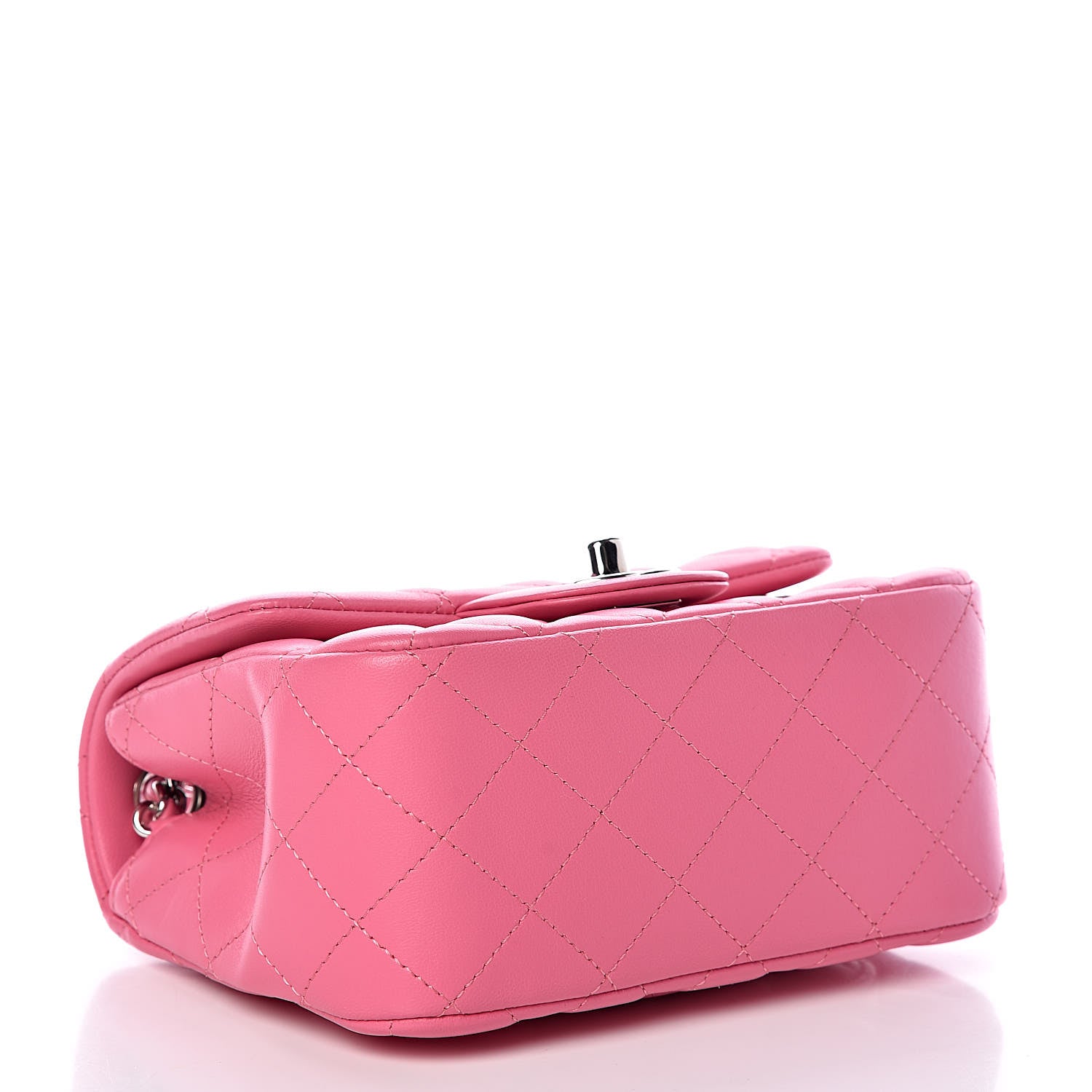 Chanel Lambskin Quilted Mini Square Flap Pink 4 of 10