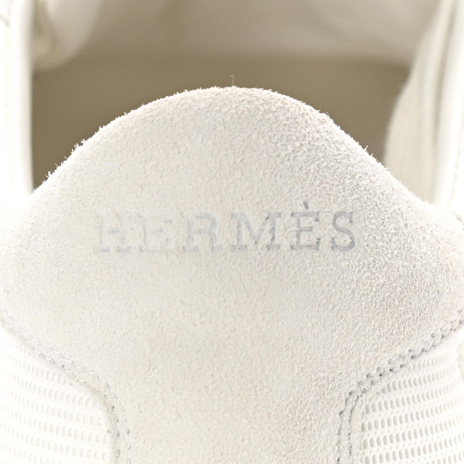 Hermes Technical Mesh Suede Boomerang Sneakers 43.5 White 9 of 10