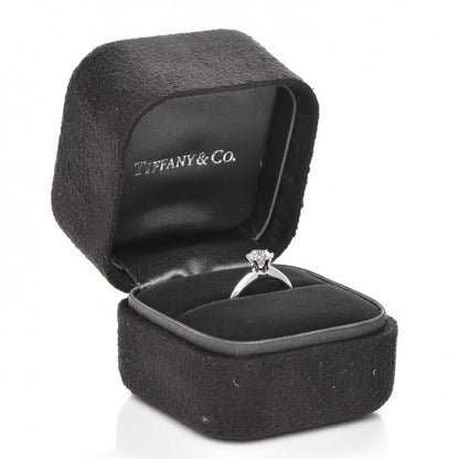 Tiffany Platinum Diamond .42ct Solitaire Engagement Ring 46 3.75 7 of 7
