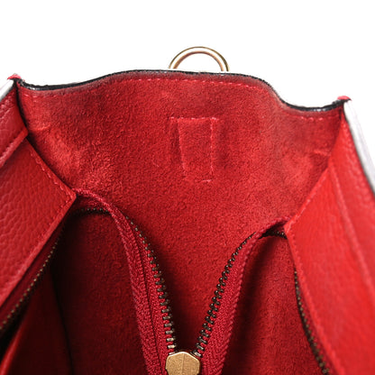 Celine Drummed Calfskin Nano Luggage Red 15 of 27