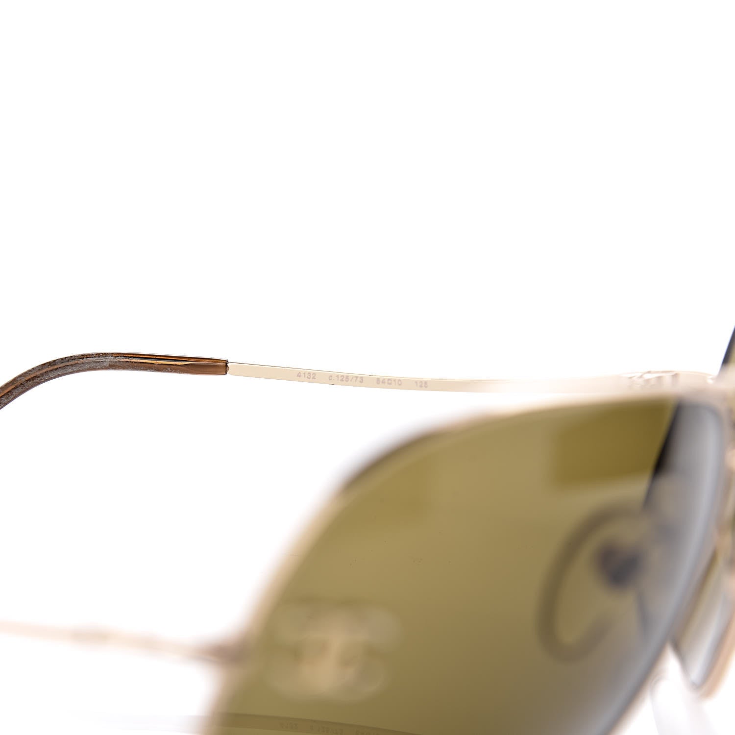 Chanel Aviator Sunglasses 4132 Gold 5 of 10