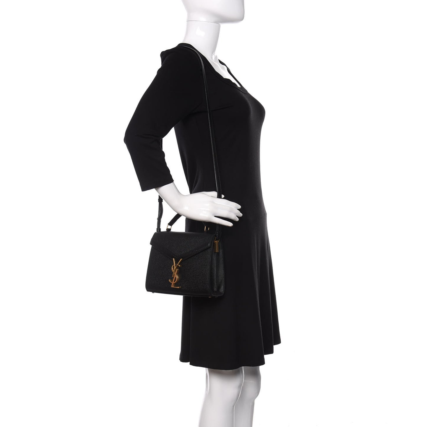 Grain de Poudre Mini Classic Monogram Cassandra Top Handle Black Rouge Legion