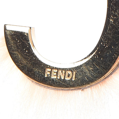 Fendi Mink Fur C ABClick Bag Charm Light Pink 3 of 6