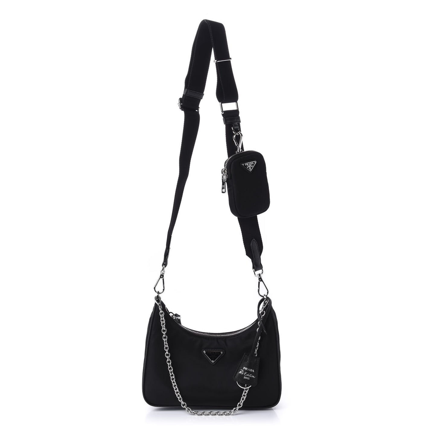 Nylon Re-Edition 2005 Shoulder Bag Black