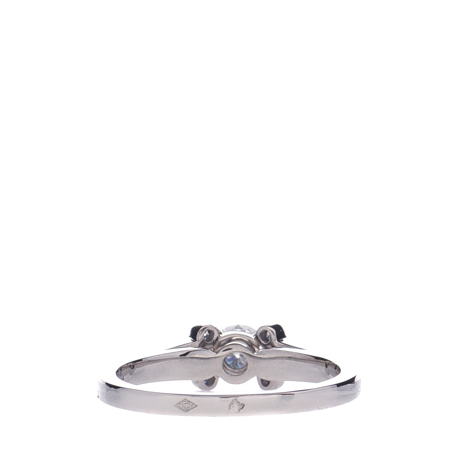 Platinum Diamond .32ct Ballerine Solitaire Engagement Ring 51 5.75