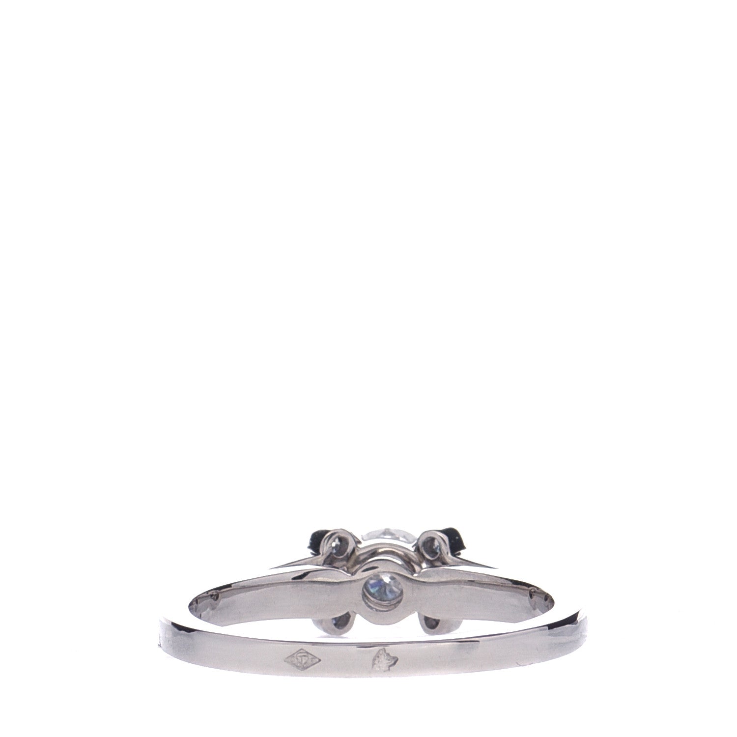 Cartier Platinum Diamond .32ct Ballerine Solitaire Engagement Ring 51 5.75 2 of 6
