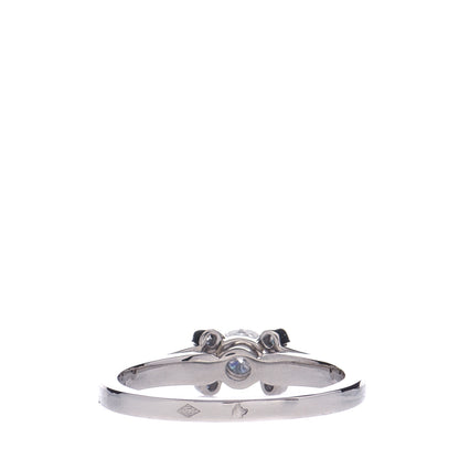 Cartier Platinum Diamond .32ct Ballerine Solitaire Engagement Ring 51 5.75 2 of 6