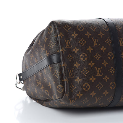 Louis Vuitton Monogram Macassar Keepall Bandouliere 45 8 of 9